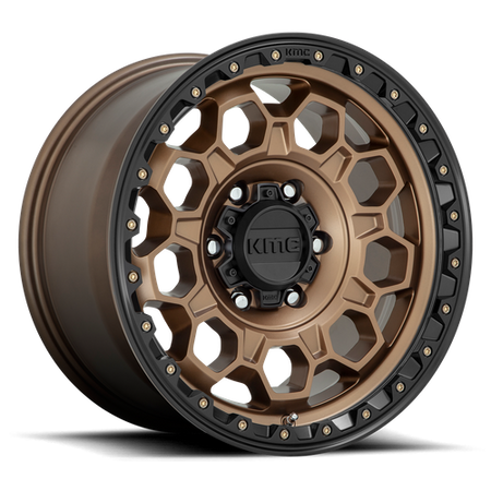 KMC KM545 TREK – 17X9 – 6X139.7 – 0 mm – MATTE BRONZE W/ BLACK LIP