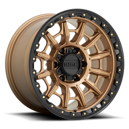 KMC KM547 CARNAGE – 17X9 – 5X127 – 0 mm – MATTE BRONZE W/ BLACK LIP