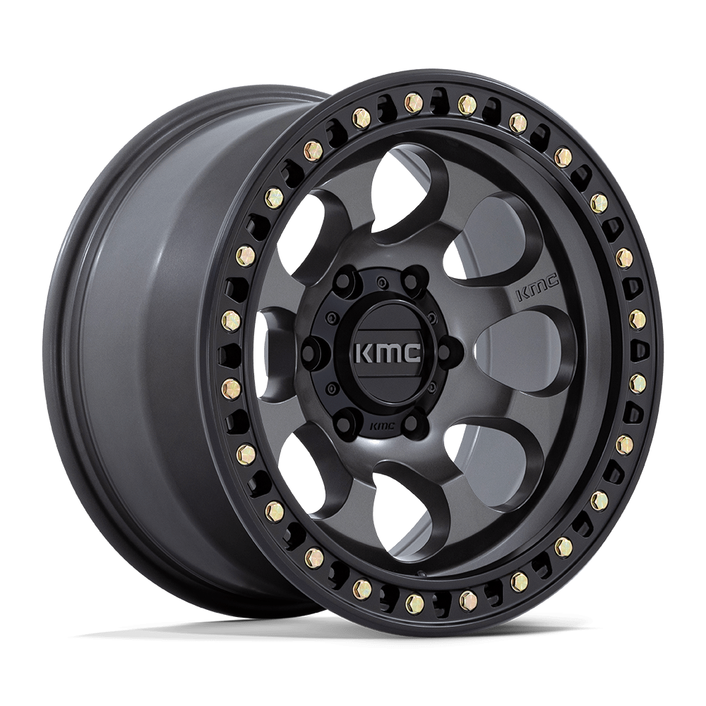 KMC KM550 RIOT SBL – 17X9 – 5X127 – -12 mm – ANTHRACITE W/ SATIN BLACK LIP