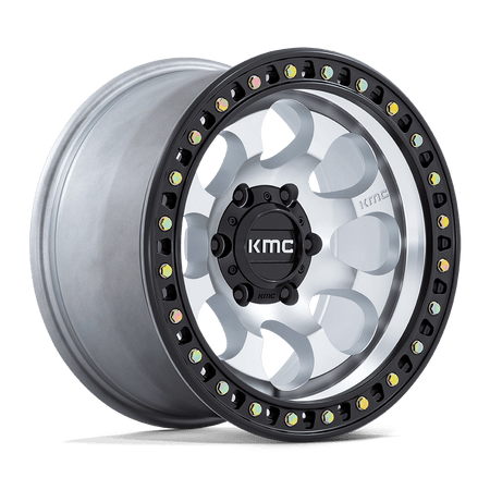 KMC KM550 RIOT SBL – 17X9 – 6X139.7 – -12 mm – MACHINED W/ SATIN BLACK LIP