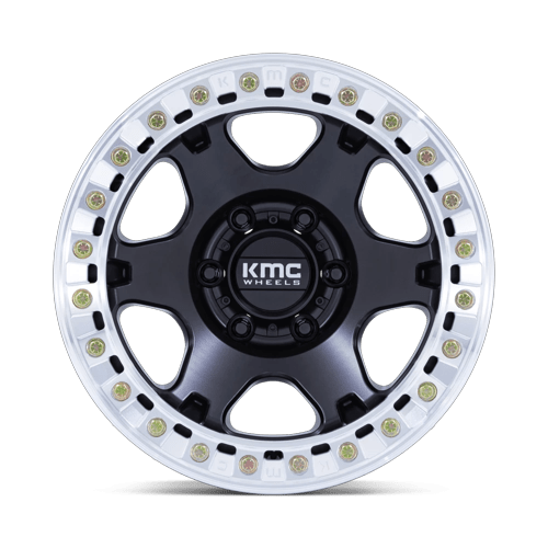 KMC KM238 VI BEADLOCK – 17X9 – BLANK – -38 mm – SATIN BLACK W/ MACHINED RING
