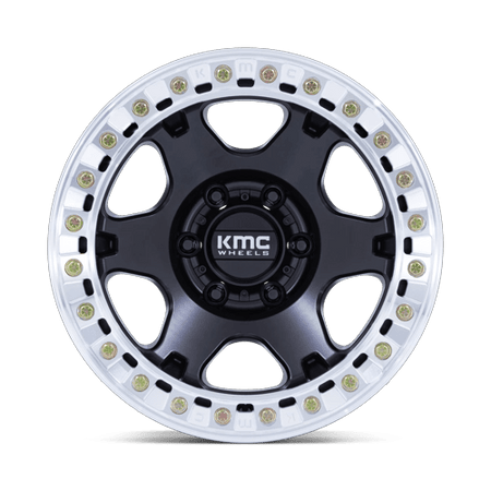 KMC KM238 VI BEADLOCK – 17X9 – BLANK – -38 mm – SATIN BLACK W/ MACHINED RING