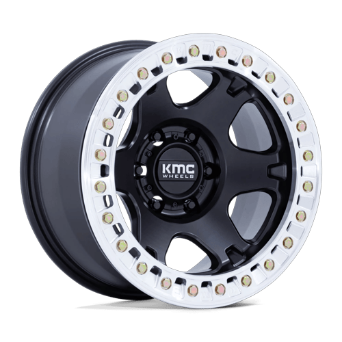 KMC KM238 VI BEADLOCK – 17X9 – BLANK – -38 mm – SATIN BLACK W/ MACHINED RING