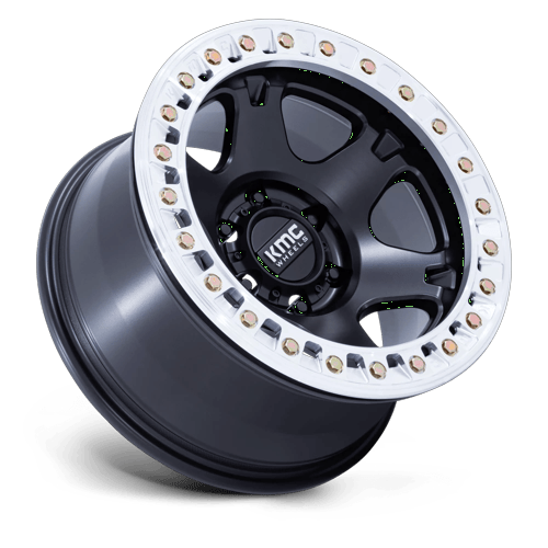 KMC KM238 VI BEADLOCK – 17X9 – 6X135 – 1 mm – SATIN BLACK W/ MACHINED RING