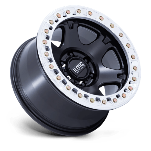 KMC KM238 VI BEADLOCK – 17X9 – 8X165.1 – -38 mm – SATIN BLACK W/ MACHINED RING