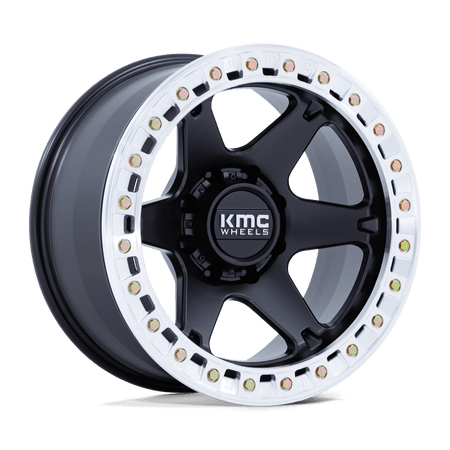 KMC KM238 VI BEADLOCK – 20X10 – BLANK – -48 mm – SATIN BLACK W/ MACHINED RING