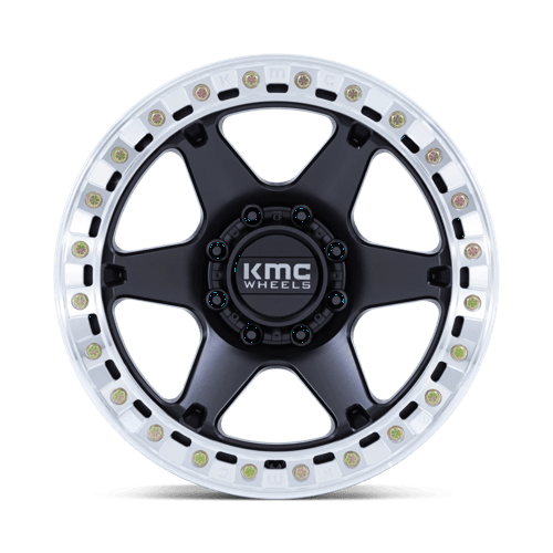 KMC KM238 VI BEADLOCK – 20X10 – 8X165.1 – -48 mm – SATIN BLACK W/ MACHINED RING