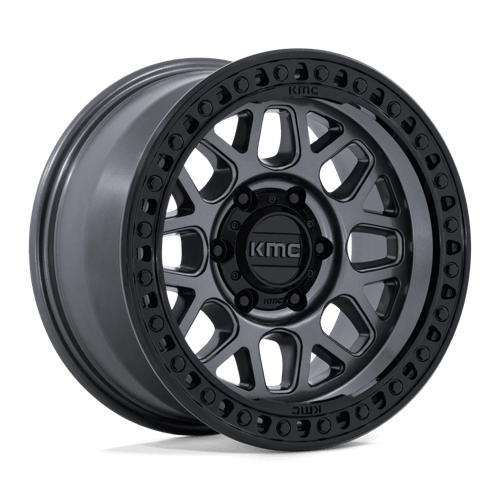 KMC KM549 GRS – 18X9 – 6X139.7 – -12 mm – GLOSS GUNMETAL W/ GLOSS BLACK