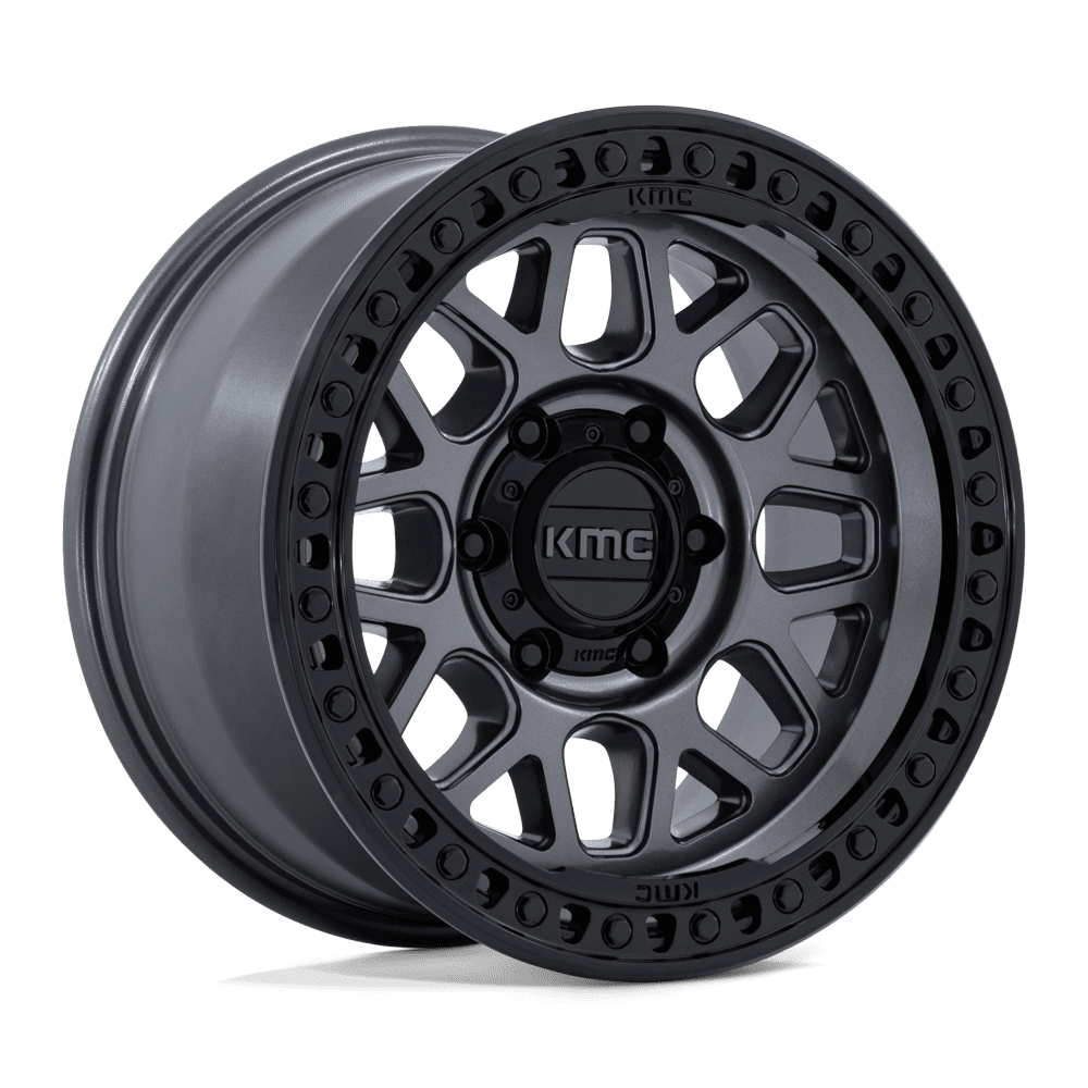 KMC KM549 GRS – 17X8.5 – 6X139.7 – 0 mm – GLOSS GUNMETAL W/ GLOSS BLACK