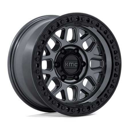 KMC KM549 GRS – 17X8.5 – 6X139.7 – 0 mm – GLOSS GUNMETAL W/ GLOSS BLACK