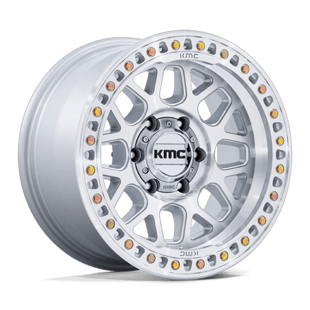 KMC KM549 GRS – 17X9 – 8X165.1 – -12 mm – GLOSS SILVER W/ MACHINED FACE