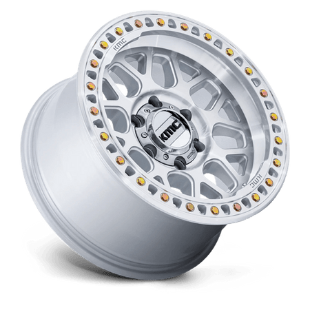 KMC KM549 GRS – 17X9 – 6X139.7 – 0 mm – GLOSS SILVER W/ MACHINED FACE