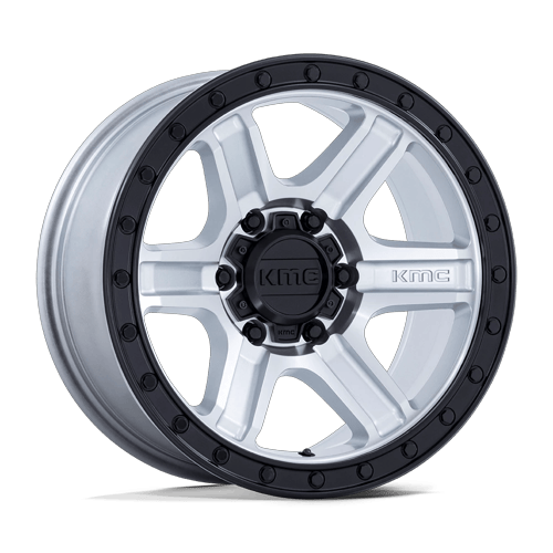 KMC KM551 OUTRUN – 17X8.5 – 5X127 – -10 mm – MACHINED W/ GLOSS BLACK LIP