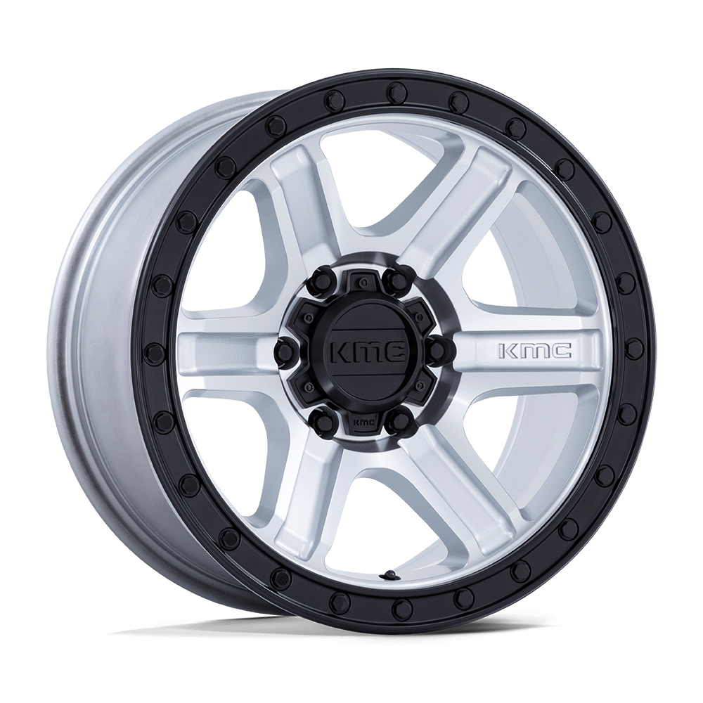 KMC KM551 OUTRUN – 17X8.5 – 5X127 – -10 mm – MACHINED W/ GLOSS BLACK LIP