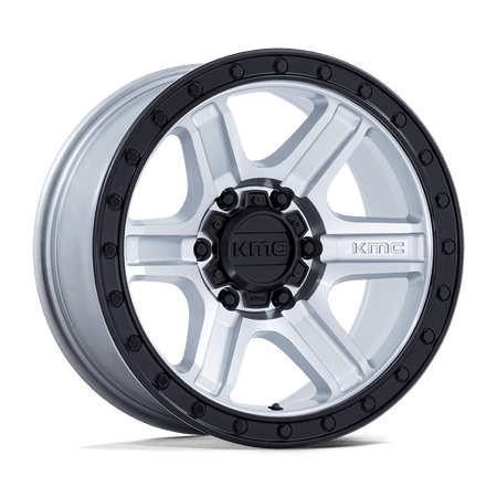 KMC KM551 OUTRUN – 17X8.5 – 5X127 – -10 mm – MACHINED W/ GLOSS BLACK LIP