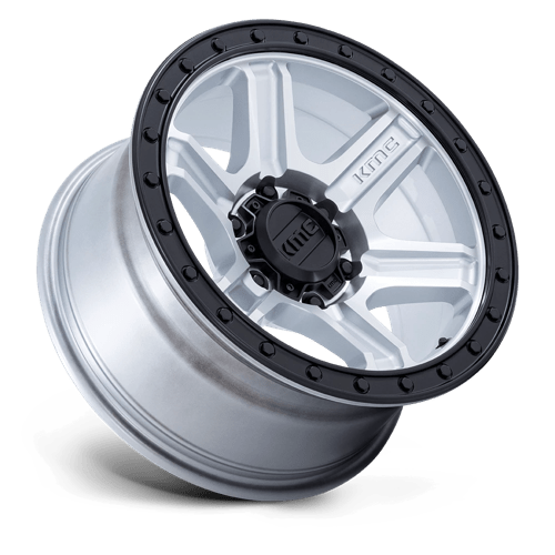KMC KM551 OUTRUN – 17X8.5 – 5X127 – -10 mm – MACHINED W/ GLOSS BLACK LIP