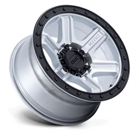 KMC KM551 OUTRUN – 17X8.5 – 5X127 – -10 mm – MACHINED W/ GLOSS BLACK LIP