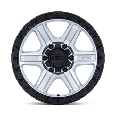 KMC KM551 OUTRUN – 17X8.5 – 5X127 – -10 mm – MACHINED W/ GLOSS BLACK LIP