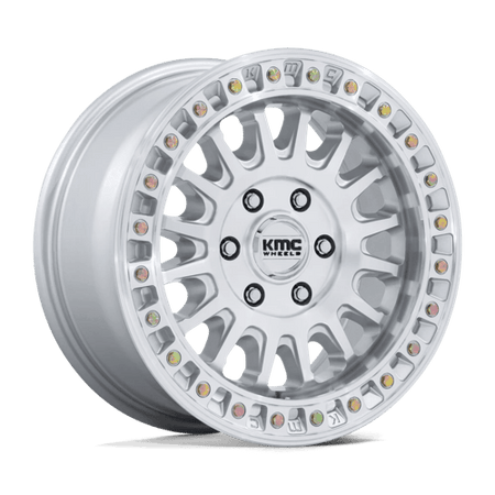 KMC KM552 IMS – 17X8 – 6X130 – 32 mm – GLOSS SILVER W/ MACHINED FACE