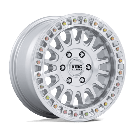 KMC KM552 IMS – 17X8 – 6X139.7 – 32 mm – GLOSS SILVER W/ MACHINED FACE