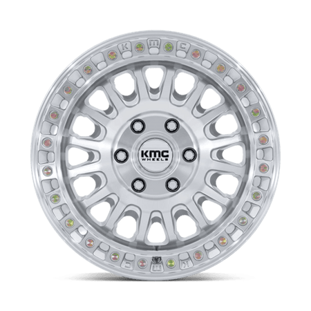 KMC KM552 IMS – 17X8 – 6X130 – 32 mm – GLOSS SILVER W/ MACHINED FACE