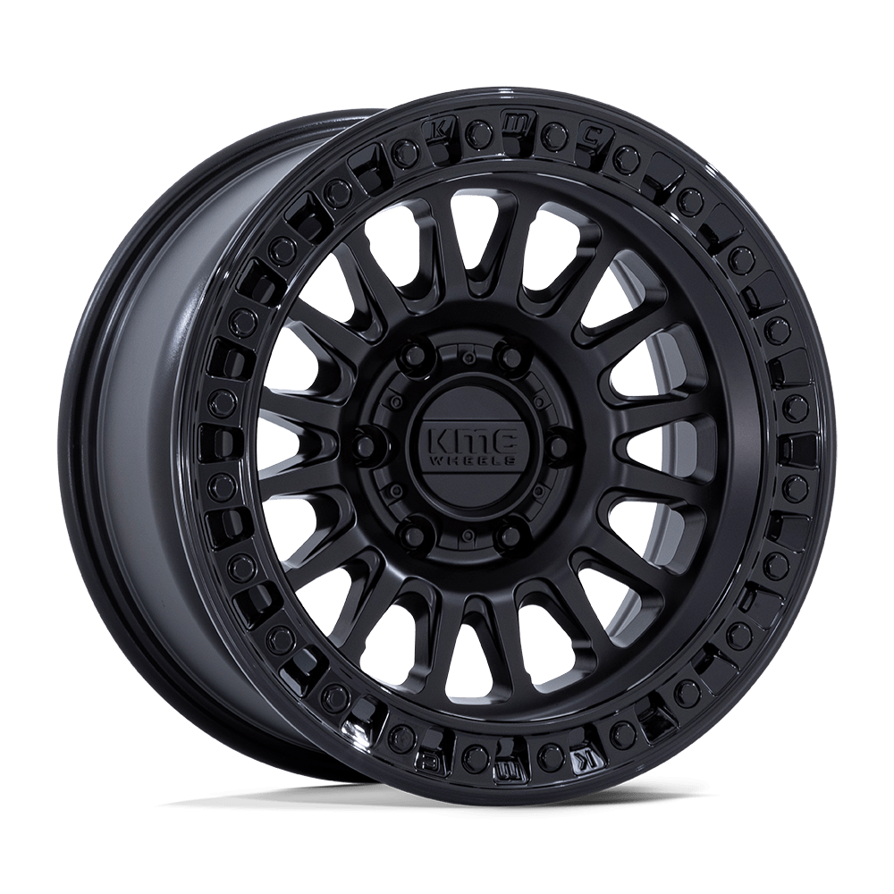 KMC KM552 IMS – 20X9 – 6X135 – 18 mm – MATTE BLACK W/ GLOSS BLACK LIP
