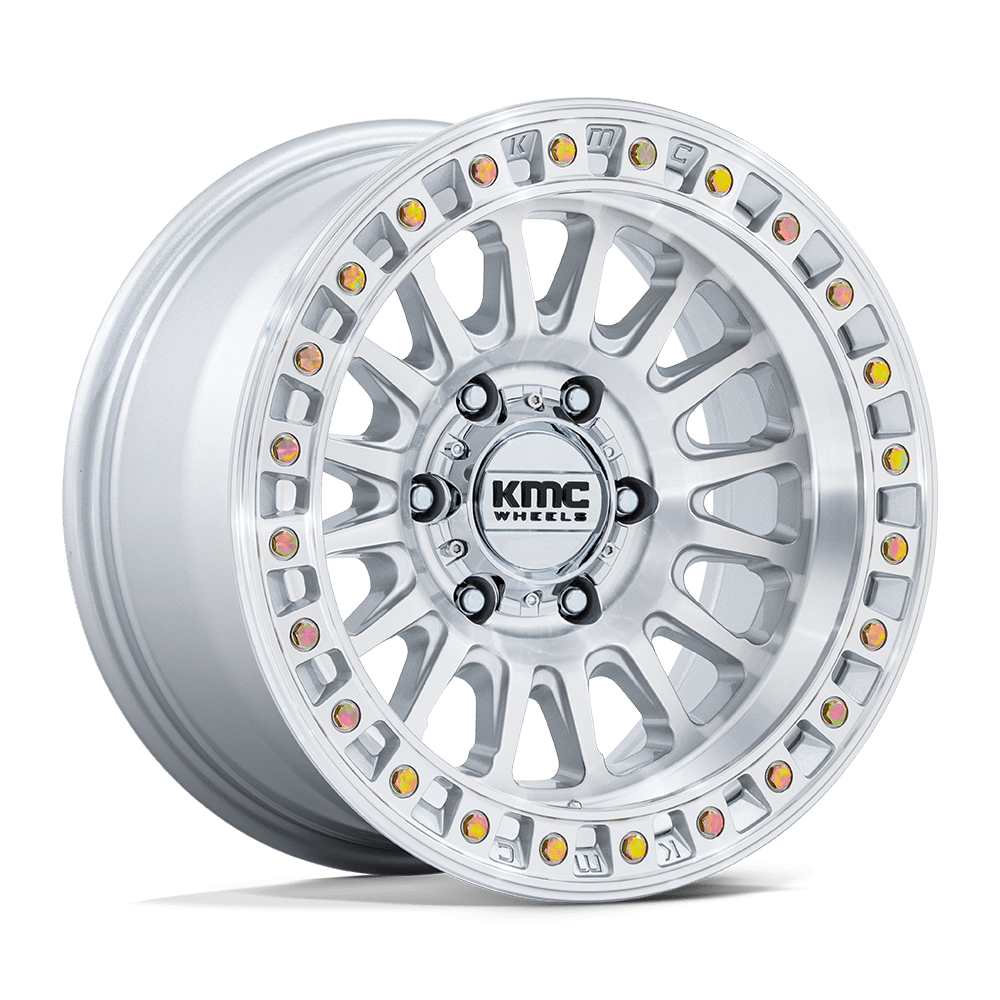 KMC KM552 IMS – 18X9 – 8X180 – 0 mm – GLOSS SILVER W/ MACHINED FACE