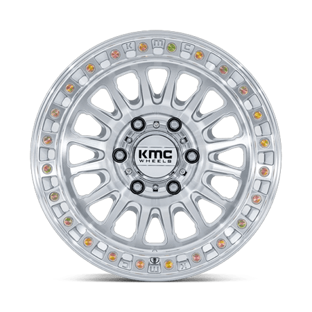KMC KM552 IMS – 18X9 – 8X165.1 – 18 mm – GLOSS SILVER W/ MACHINED FACE