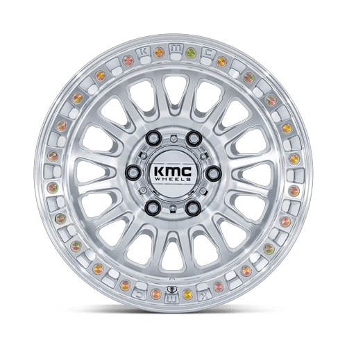 KMC KM552 IMS – 17X8.5 – 6X135 – 25 mm – GLOSS SILVER W/ MACHINED FACE