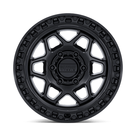 KMC KM553 TORX – 17X8.5 – 6X139.7 – 25 mm – MATTE BLACK W/ GLOSS BLACK LIP