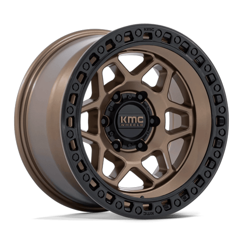 KMC KM553 TORX – 17X8.5 – 6X135 – 0 mm – MATTE BRONZE W GLOSS BLACK LIP