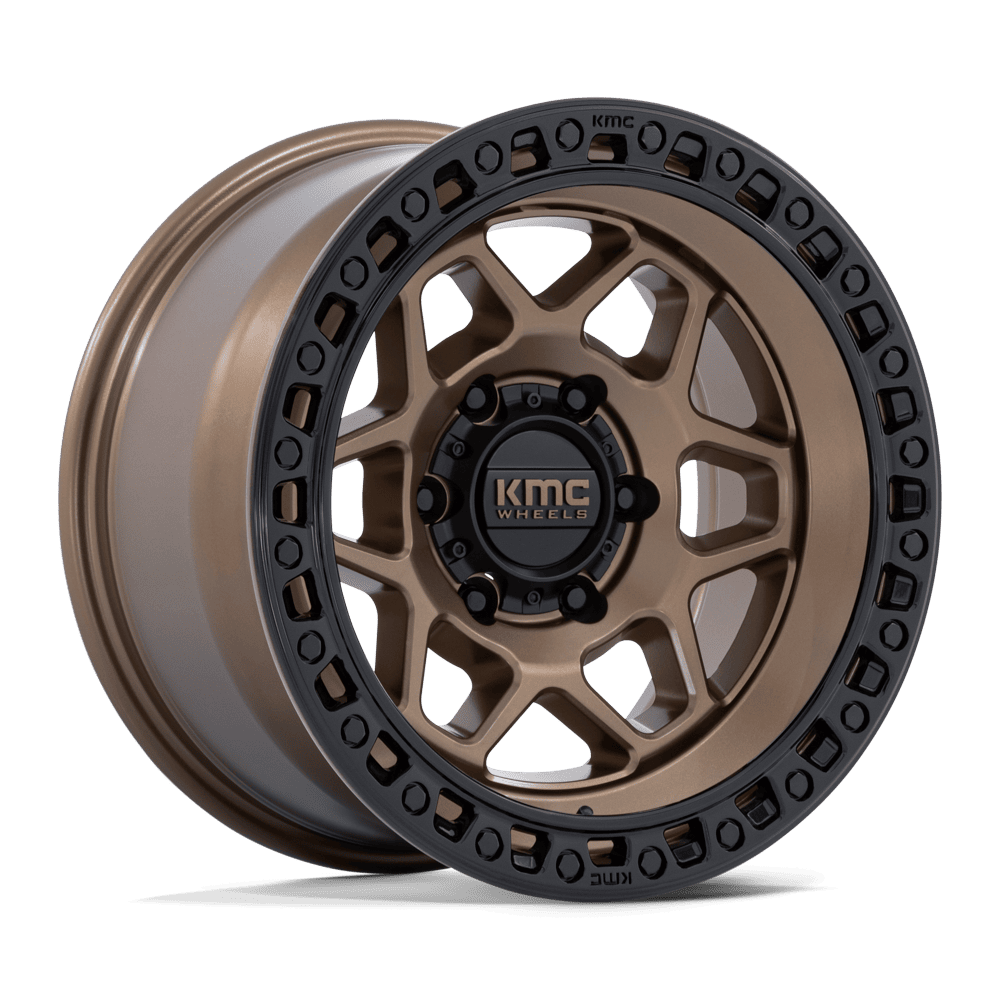 KMC KM553 TORX – 17X8.5 – 6X139.7 – 0 mm – MATTE BRONZE W GLOSS BLACK LIP