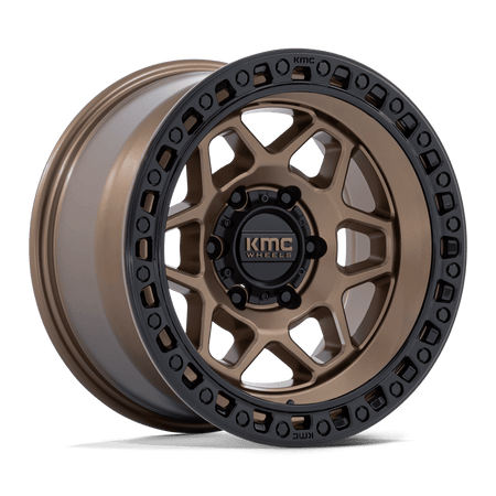 KMC KM553 TORX – 17X9 – 5X127 – -12 mm – MATTE BRONZE W GLOSS BLACK LIP