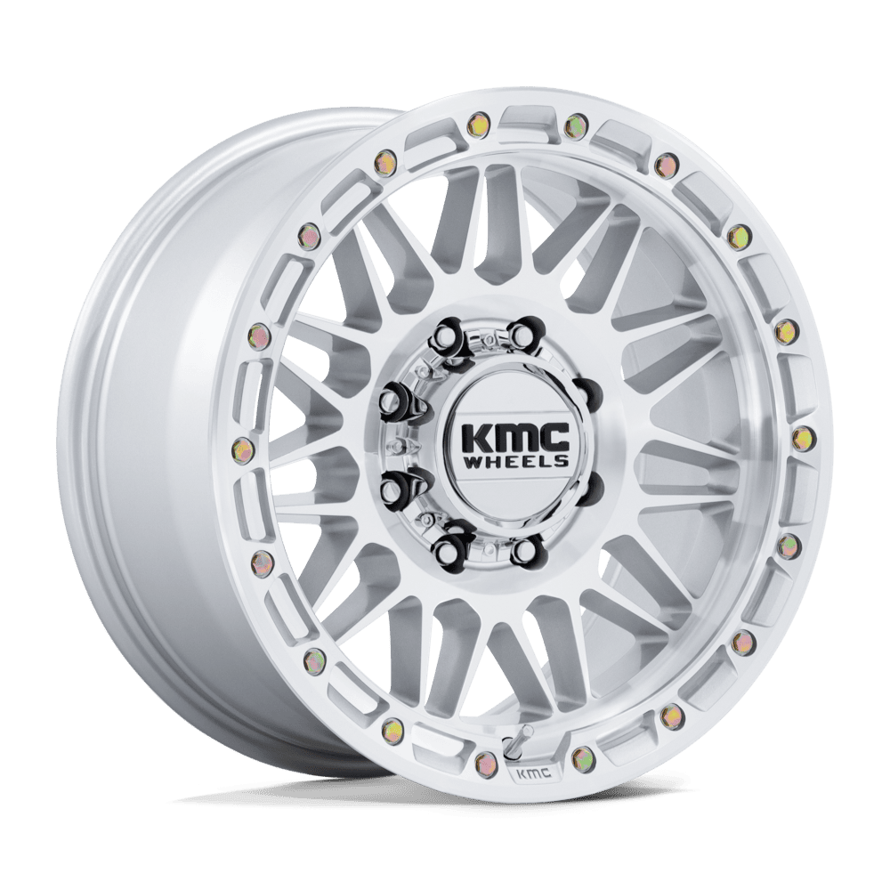 KMC KM555 ATTACK – 18X9 – 8X180 – 0 mm – GLOSS SILVER W/ MACHINED FACE