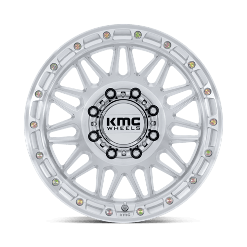 KMC KM555 ATTACK – 18X9 – 8X180 – 0 mm – GLOSS SILVER W/ MACHINED FACE