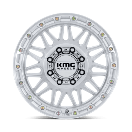 KMC KM555 ATTACK – 18X9 – 8X180 – 0 mm – GLOSS SILVER W/ MACHINED FACE