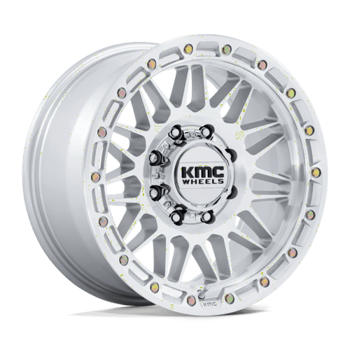 KMC KM555 ATTACK – 18X9 – 8X170 – 18 mm – GLOSS SILVER W/ MACHINED FACE