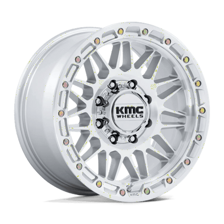 KMC KM555 ATTACK – 18X9 – 8X170 – 18 mm – GLOSS SILVER W/ MACHINED FACE