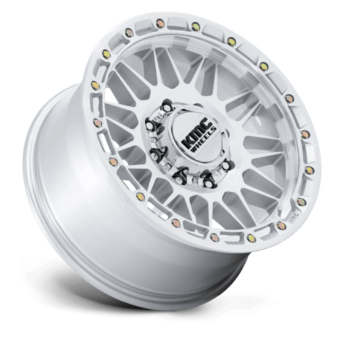 KMC KM555 ATTACK – 18X9 – 8X170 – 18 mm – GLOSS SILVER W/ MACHINED FACE