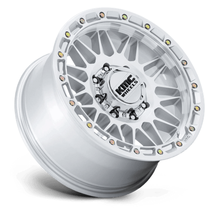 KMC KM555 ATTACK – 18X9 – 8X170 – 18 mm – GLOSS SILVER W/ MACHINED FACE