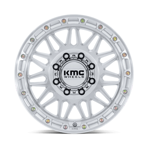 KMC KM555 ATTACK – 18X9 – 8X170 – 18 mm – GLOSS SILVER W/ MACHINED FACE