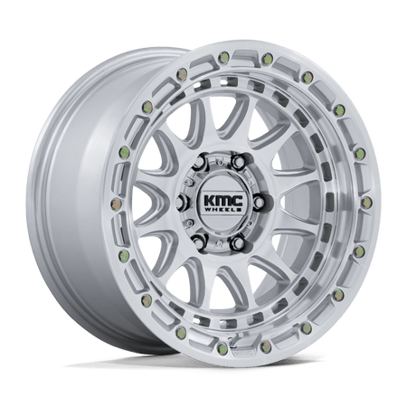 KMC KM556 CRUX – 18X9 – 8X180 – 0 mm – GLOSS SILVER W/ MACHINED FACE