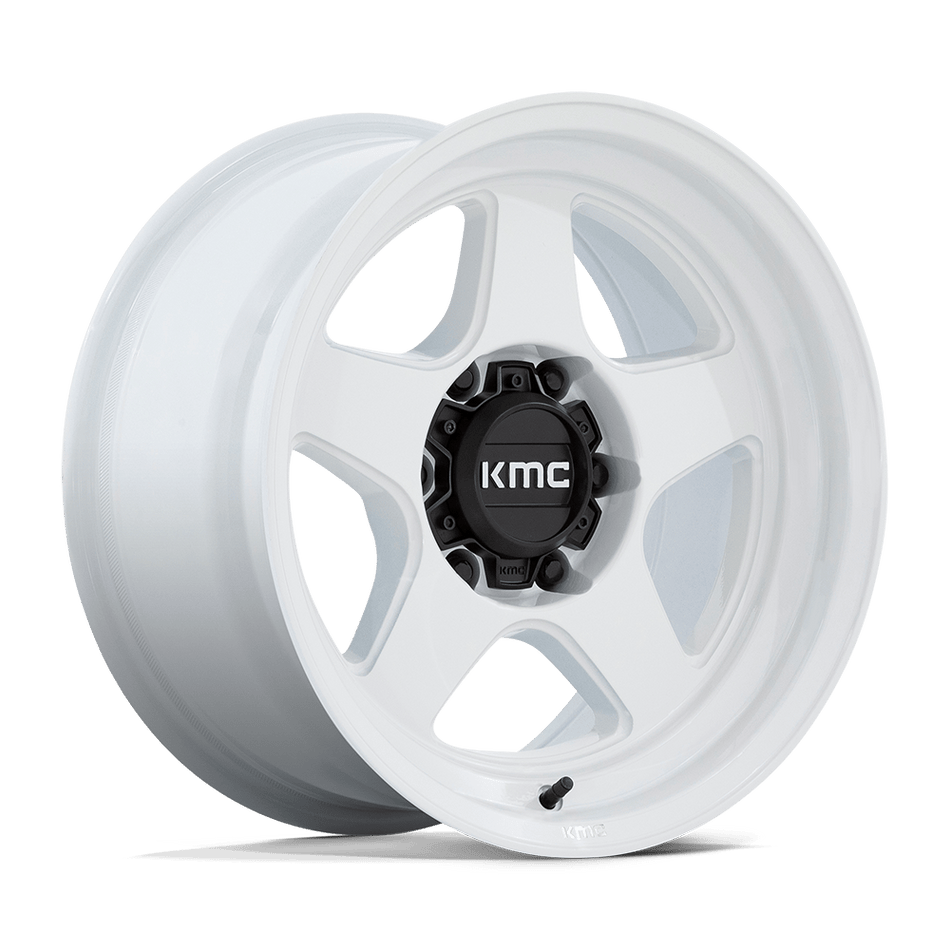 KMC KM728 LOBO – 17X8.5 – 6X139.7 – -10 mm – GLOSS WHITE