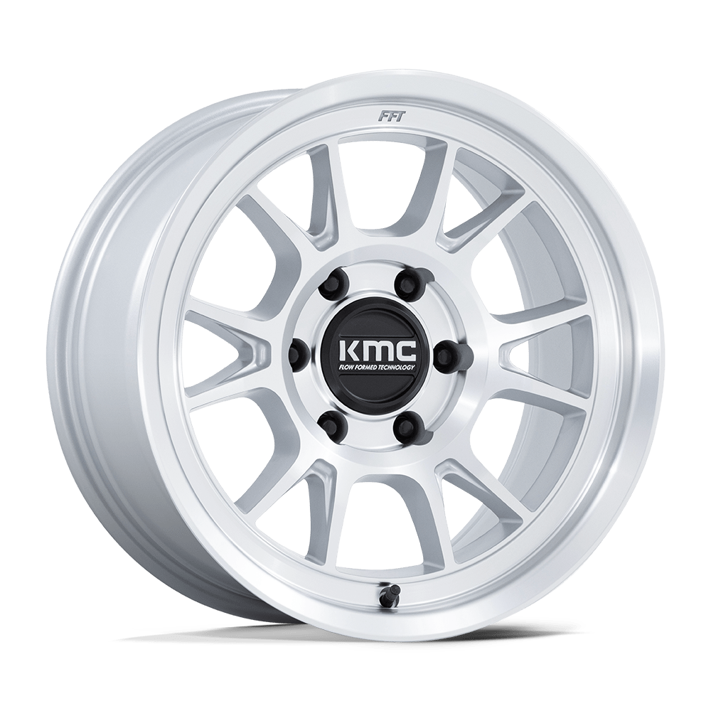 KMC KM729 RANGE – 17X8.5 – 6X135 – 0 mm – GLOSS SILVER W/ MACHINED FACE