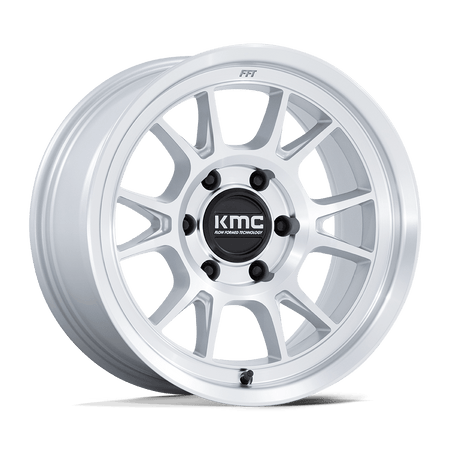 KMC KM729 RANGE – 17X8.5 – 6X135 – 0 mm – GLOSS SILVER W/ MACHINED FACE