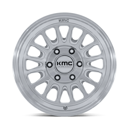 KMC KM733 IMPACT FFT – 18X9 – 8X170 – 18 mm – GLOSS SILVER W/ MACHINED FACE
