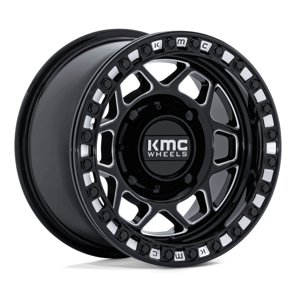 KMC Powersports KS241 TORX UTV BEADLOCK – 15X8 – 4X137 – 0 mm – GLOSS BLACK MILLED