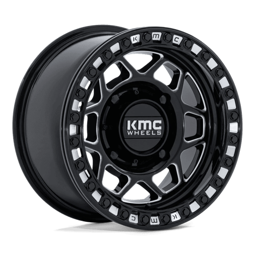 KMC Powersports KS241 TORX UTV BEADLOCK – 15X8 – 4X156 – 0 mm – GLOSS BLACK MILLED