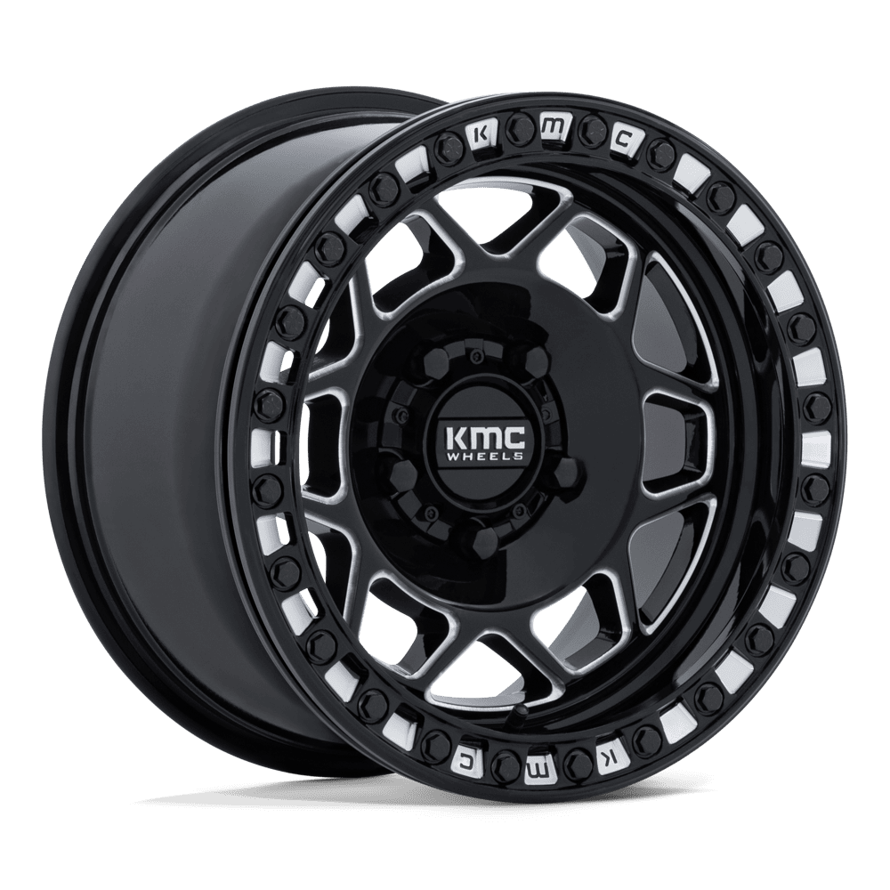 KMC Powersports KS241 TORX UTV BEADLOCK – 15X8 – 5X114.3 – 0 mm – GLOSS BLACK MILLED