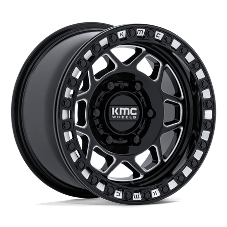 KMC Powersports KS241 TORX UTV BEADLOCK – 15X8 – 6X139.7 – 0 mm – GLOSS BLACK MILLED
